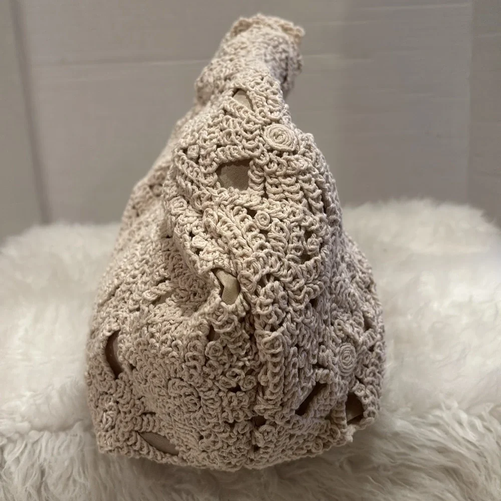 Macrame Hobo Handbag - Picture 4 of 5